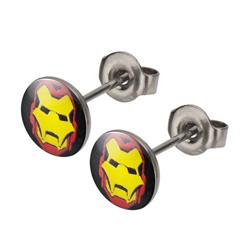 Iron Man Stud Earrings